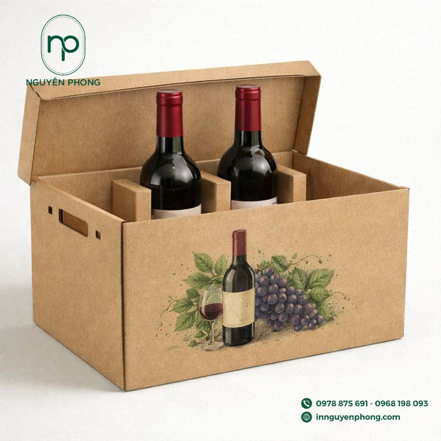 Hộp đựng rượu Tết 